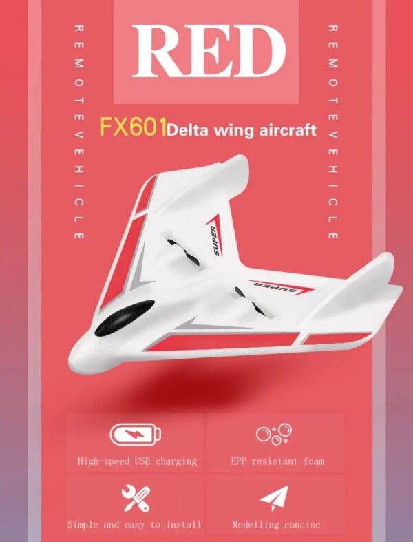 FX601 Remote Control Glider USB Rechargeable Foam Remote Control Airplane Model