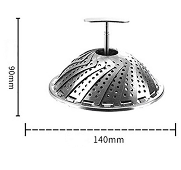 9"" 11"" Stainless Steel Steamer Basket, Folding Vegetable Steamer Rack, Folding Expandable Steamer Insert, Expandable Steamer Insert Fit Various Sizes Pot 9 inches