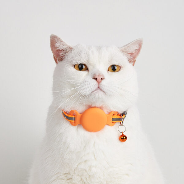 Cat Tracker Collar, Cat Gps Tracker Collar With Adjustable Tape, Bell, Love Decoration, Adjustable Tracker Collar