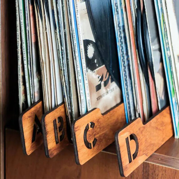 Vinyl Record Dividers 26 Pieces, Alphabetical Vinyl Record Storage Dividers A-Z