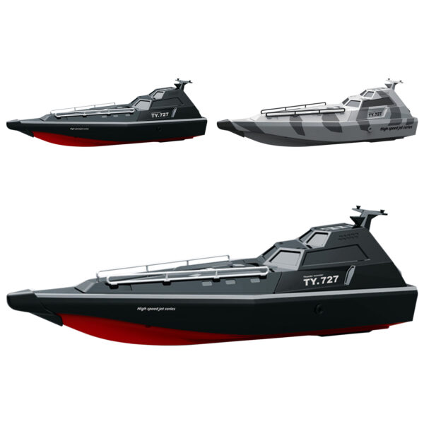 TY727 2.4GHz RC Turbojet Pump Boat High-Speed Remote Control Jet Boat With Low Battery Alarm Function For Kids Gifts grey