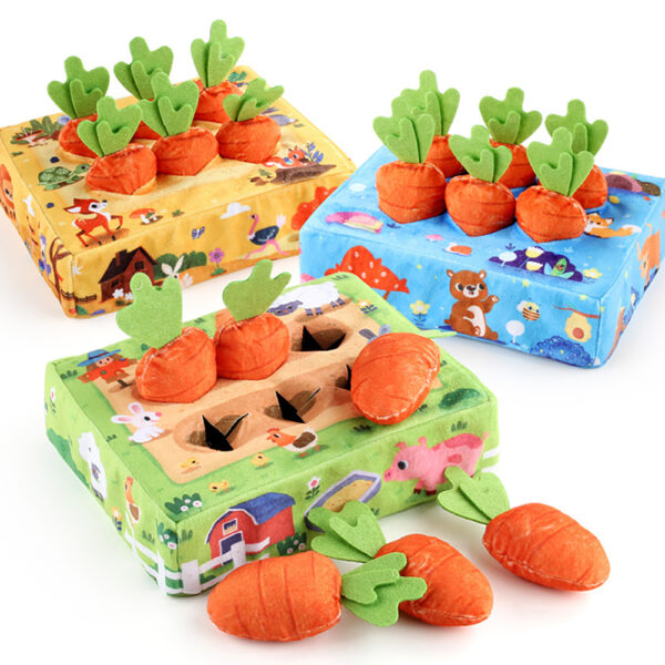 Rabbit Toys, Interactive Toys With 6 Small Carrots, Small Animals Interactive Chew Toys Supplies