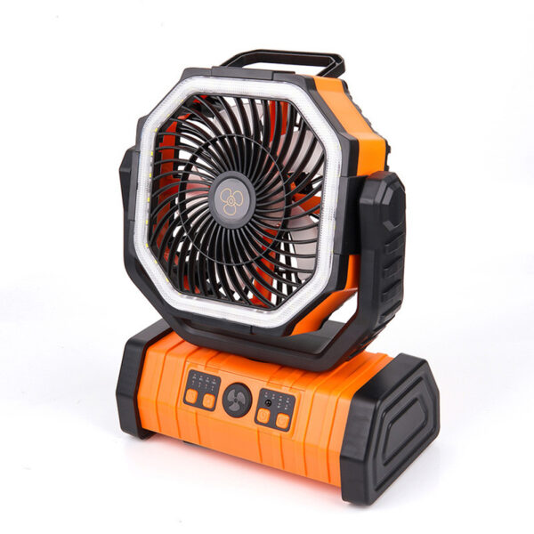 Camping Fan with LED Light, 20000mAh Rechargeable Battery Operated Tent Fan